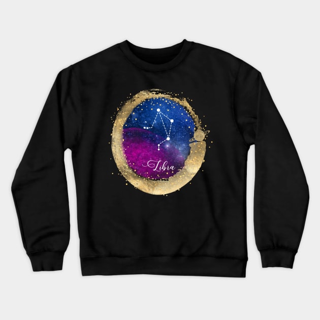 Libra Constellation Crewneck Sweatshirt by Underthespell